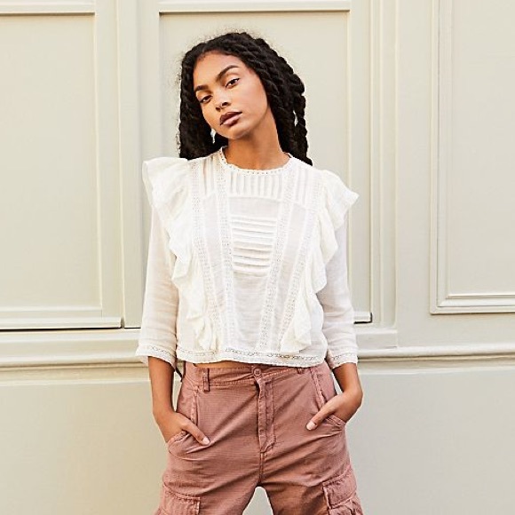 Free People Ruffle Top - Picture 3 of 5